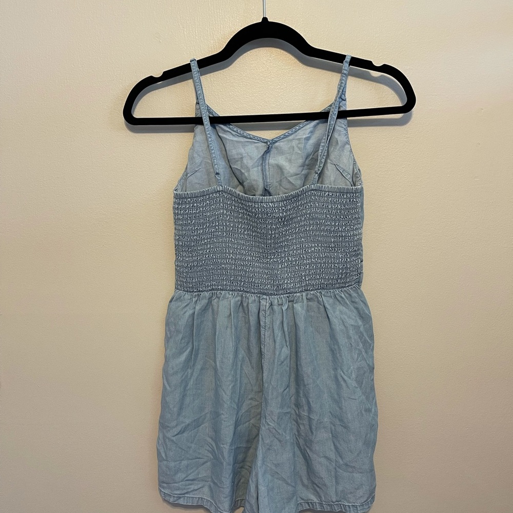 Aerie Chambray Romper - Picture 2 of 5